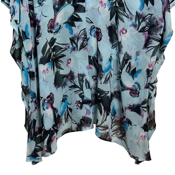 ‼️SOLD‼️ LANE BRYANT Floral Semi-Sheer Kimono Tunic 22/24 - Picture 3 of 9